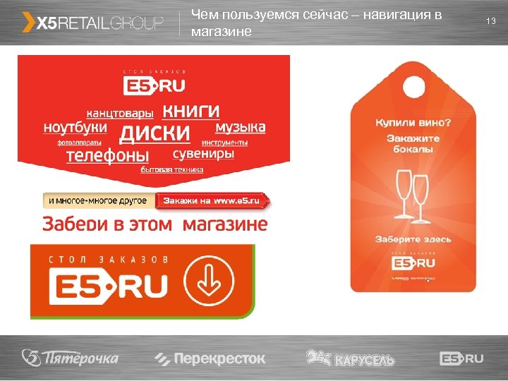 Чем пользуемся сейчас – навигация в магазине 13 