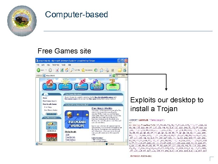 Computer-based Free Games site Exploits our desktop to install a Trojan 