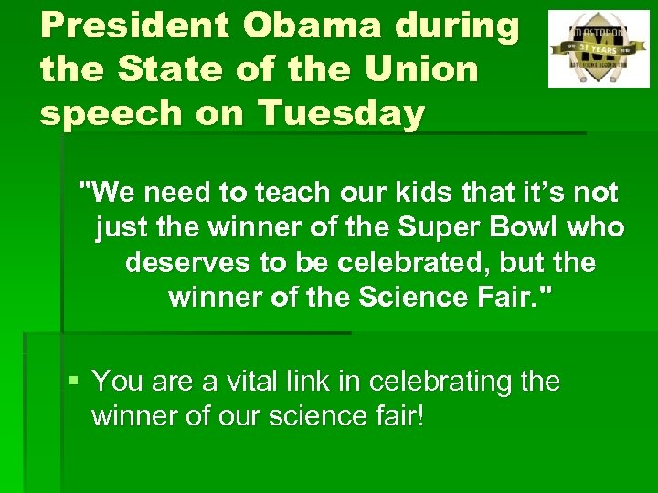 President Obama during the State of the Union speech on Tuesday 