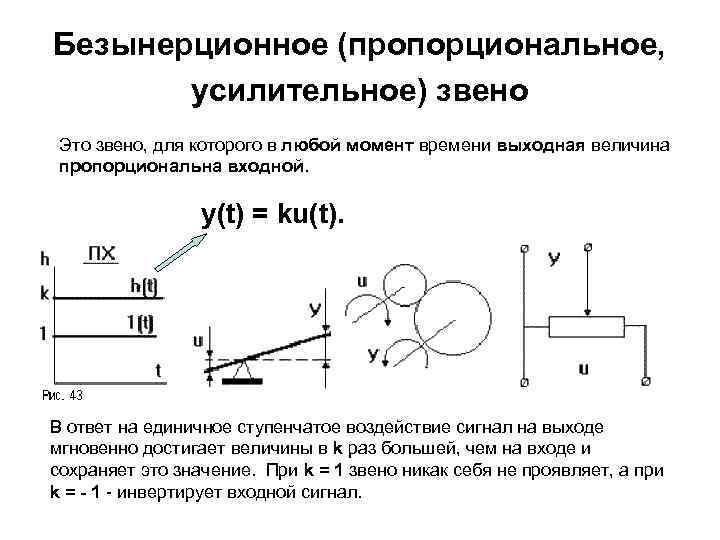 Интегрирующее звено схема