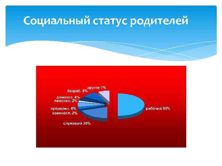 Социальный статус родителей 
