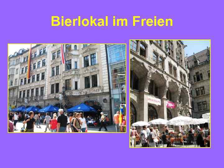 Bierlokal im Freien 