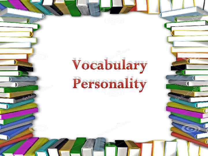Vocabulary Personality 