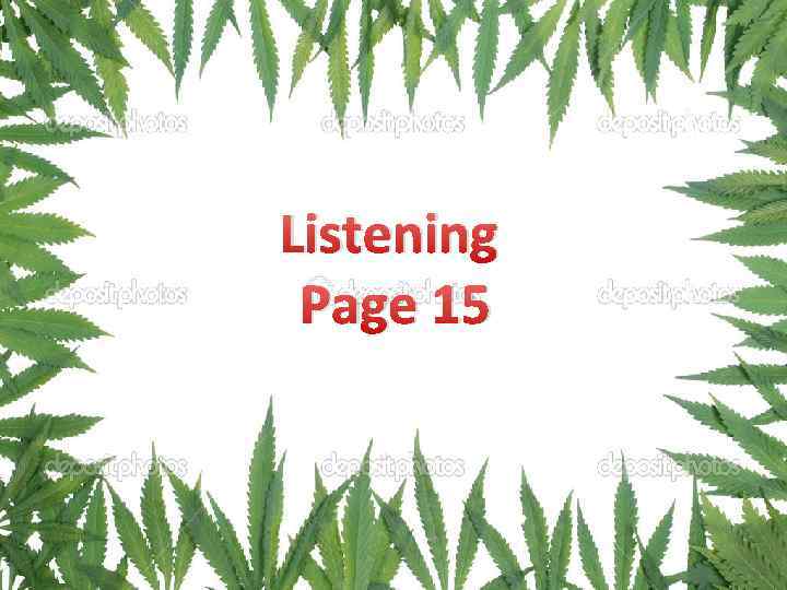 Listening Page 15 