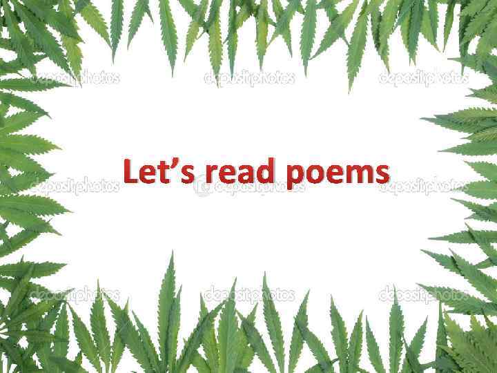 Let’s read poems 