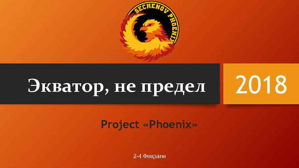 Экватор, не предел Project «Phoenix» 2 -4 Февраля 2018 