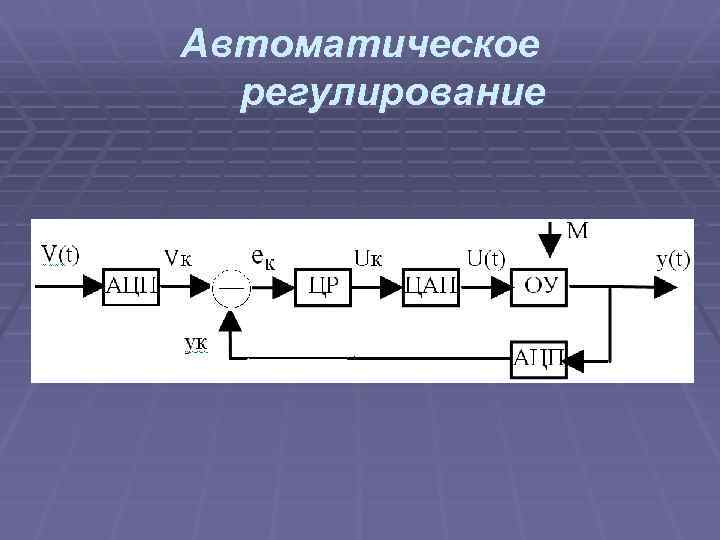 Автоматическое регулирование 