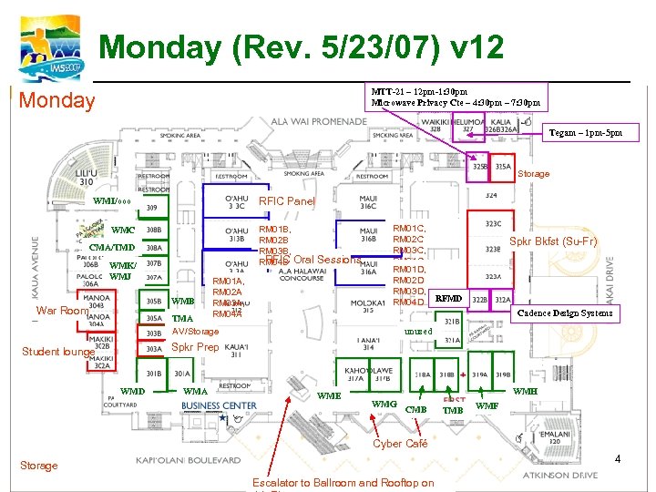 Monday (Rev. 5/23/07) v 12 MTT-21 – 12 pm-1: 30 pm Microwave Privacy Cte