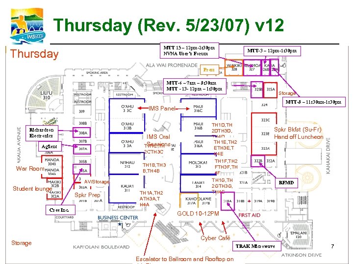 Thursday (Rev. 5/23/07) v 12 MTT 15 – 12 pm-2: 30 pm NVNA User’s