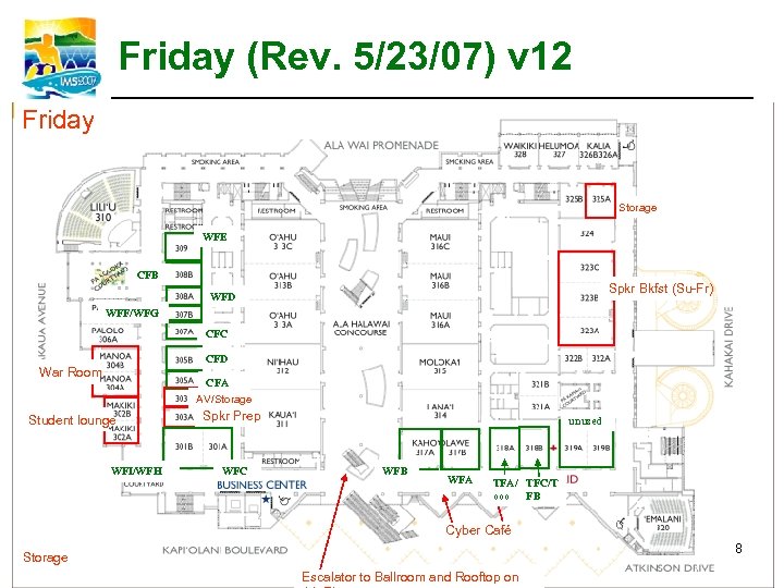 Friday (Rev. 5/23/07) v 12 Friday Storage WFE CFB Spkr Bkfst (Su-Fr) WFD WFF/WFG