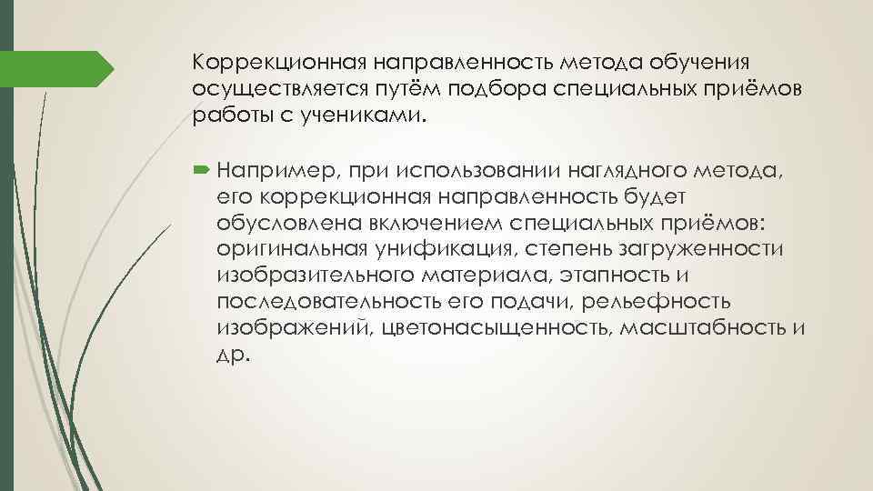 Особый прием. Коррекционная направленность обучения. Методы коррекционной направленности. Наглядные методы обучения коррекционная направленность.. Методы и приемы обучения коррекционной направленности.