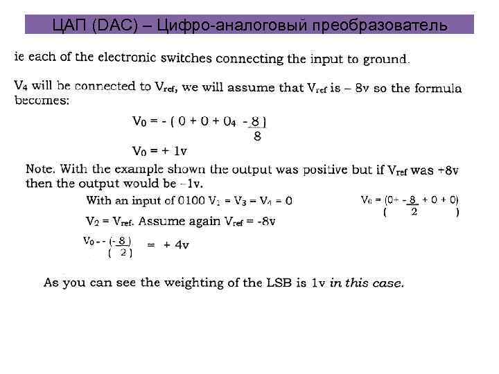 ЦАП (DAC) – Цифро-аналоговый преобразователь 