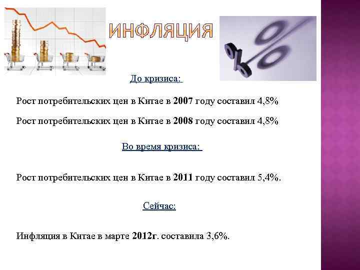 До кризиса: Рост потребительских цен в Китае в 2007 году составил 4, 8% Рост