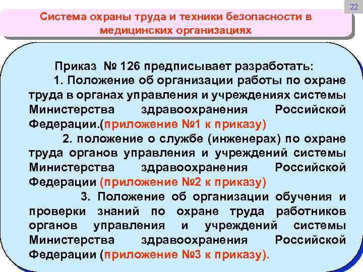 Безопасность жизнедеятельности в медицинских организациях презентация