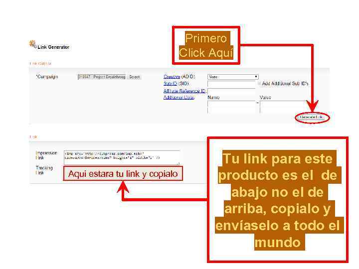 Primero Click Aquí Aqui estara tu link y copialo Tu link para este producto