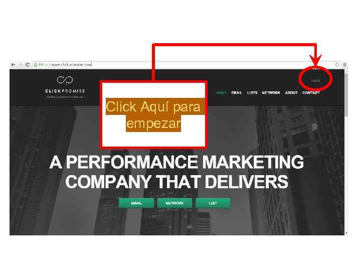 Click Aquí para empezar 