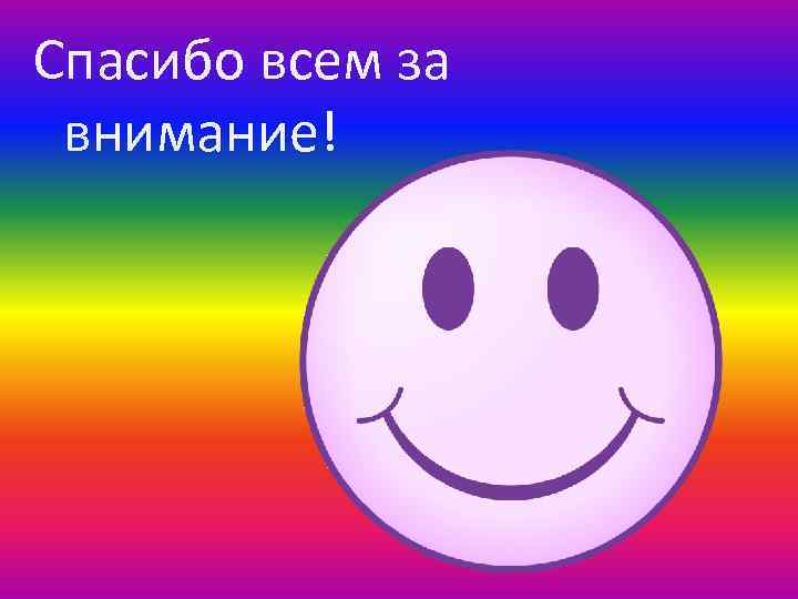 Спасибо всем за внимание! 