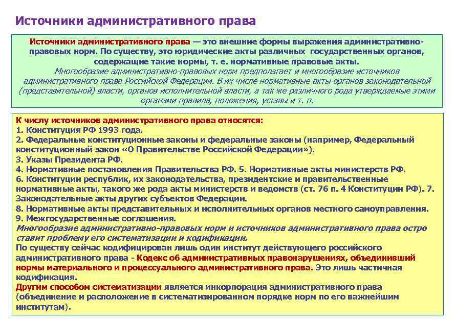 Схема виды административно правовых норм - 93 фото