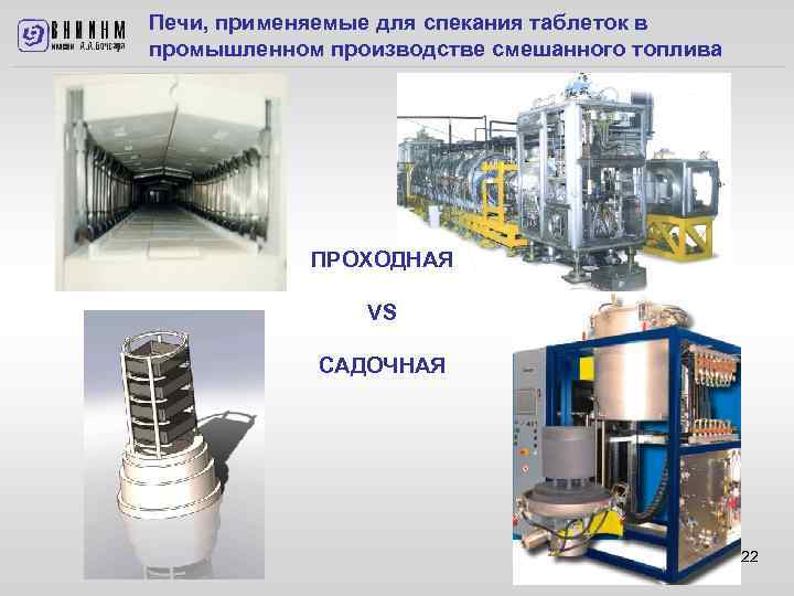 Печи, применяемые для спекания таблеток в промышленном производстве смешанного топлива ПРОХОДНАЯ VS САДОЧНАЯ 22