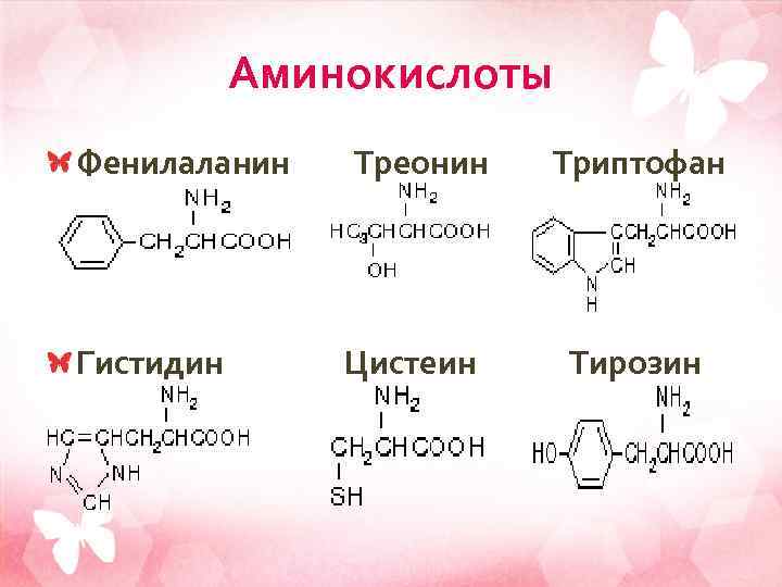 Производные аминокислот. Триптофан гистидин аминокислоты. Триптофана, фенилаланина, тирозина формула. Трипептид цистеин фенилаланин тирозин.