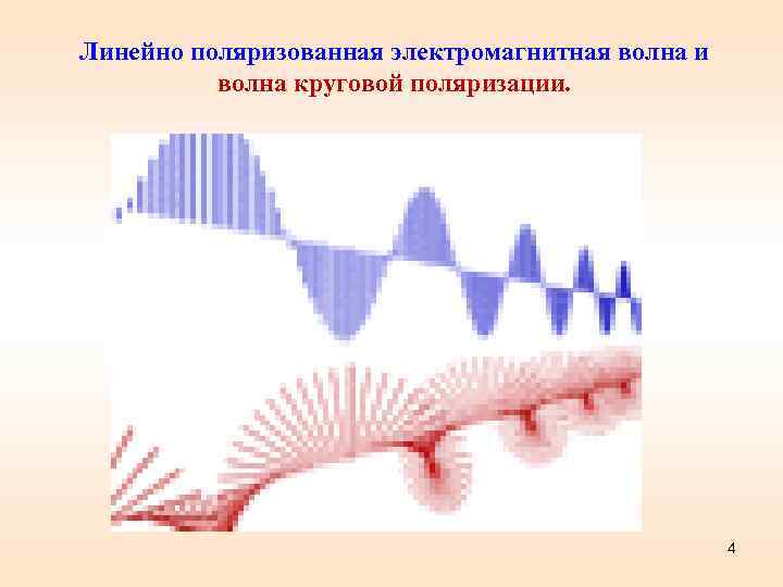 Линейно поляризованная электромагнитная волна и волна круговой поляризации. 4 