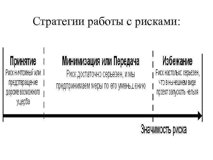 Стратегии работы с рисками: 