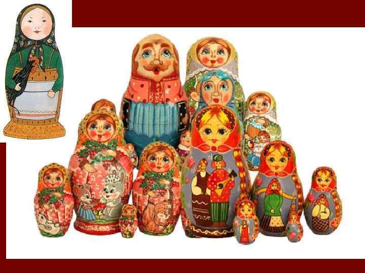 Матрёшка (предположительно от уменьшительного имени Матрёна, что означало «статная дама» ) — русская деревянная