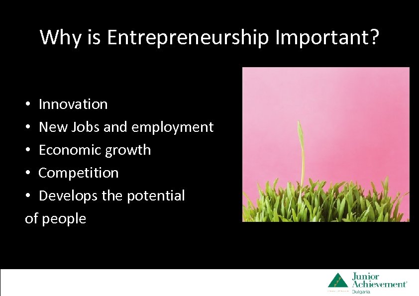 Why is Entrepreneurship Important? • 98% от бизнеса 32 pt Smallest 28 pt __