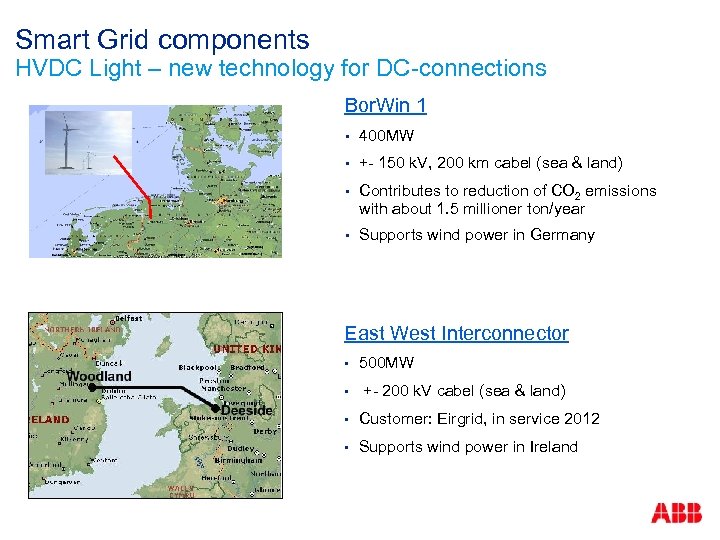 Smart Grid components HVDC Light – new technology for DC-connections Bor. Win 1 §