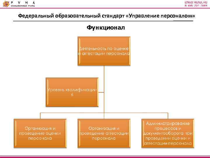 Федеральный образовательный стандарт «Управление персоналом» Функционал 