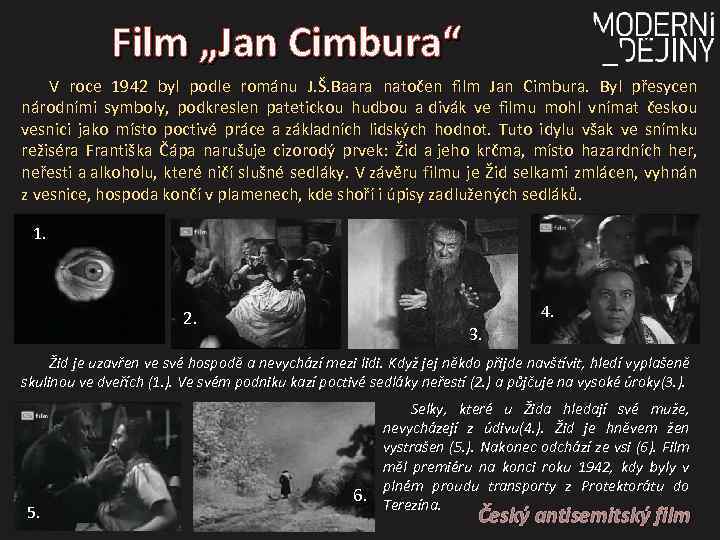 Film „Jan Cimbura“ V roce 1942 byl podle románu J. Š. Baara natočen film