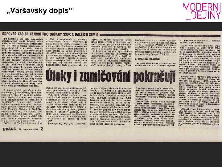 „Varšavský dopis“ 
