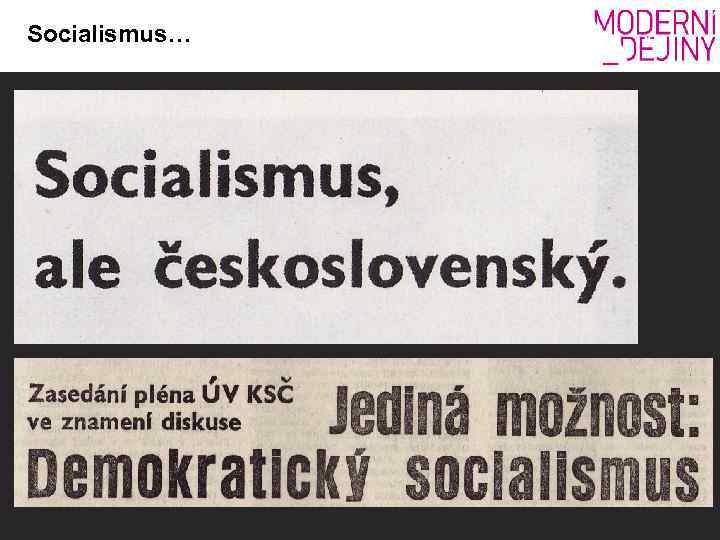 Socialismus… 
