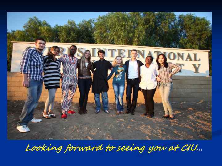 Looking forward to seeing you at CIU. . . 