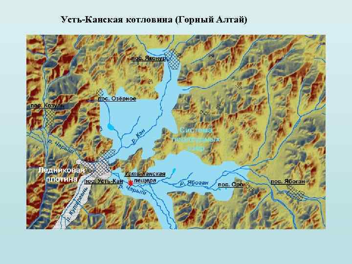 Минусинская котловина на карте