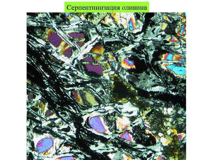 Серпентинизация оливина 