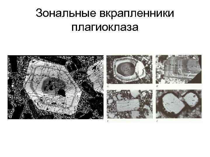 Зональные вкрапленники плагиоклаза 