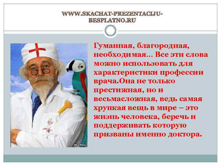 Гуманная, благородная, необходимая… Все эти слова можно использовать для характеристики профессии врача. Она не