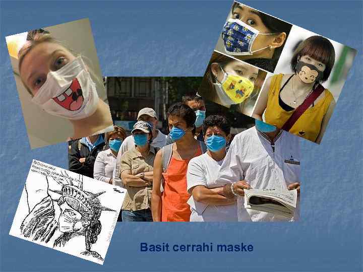 Basit cerrahi maske 