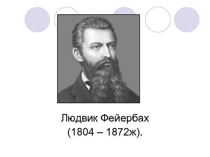 Людвик Фейербах (1804 – 1872 ж). 