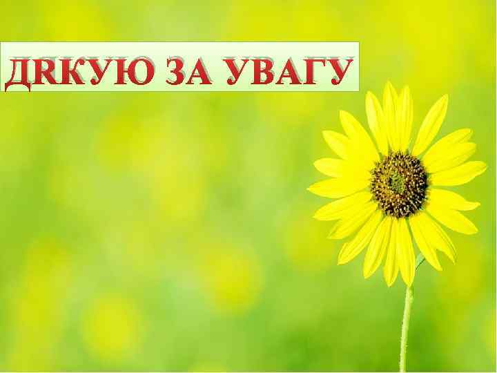 ДЯКУЮ ЗА УВАГУ 