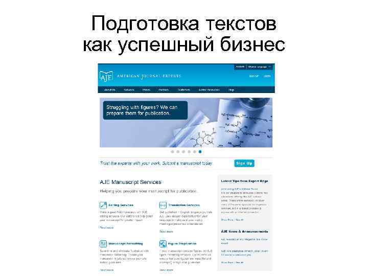 Подготовка текстов как успешный бизнес 