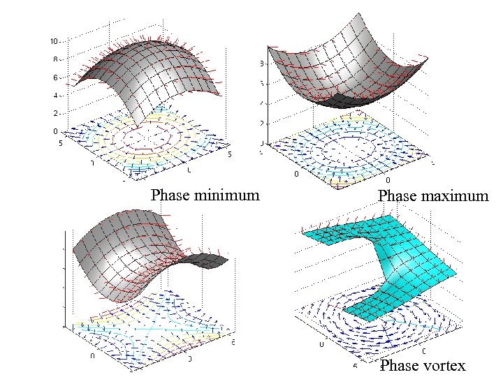 Phase minimum Phase maximum Phase vortex 