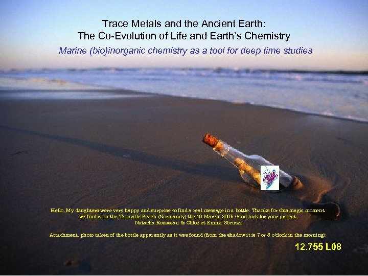 Trace Metals and the Ancient Earth: The Co-Evolution of Life and Earth’s Chemistry Marine