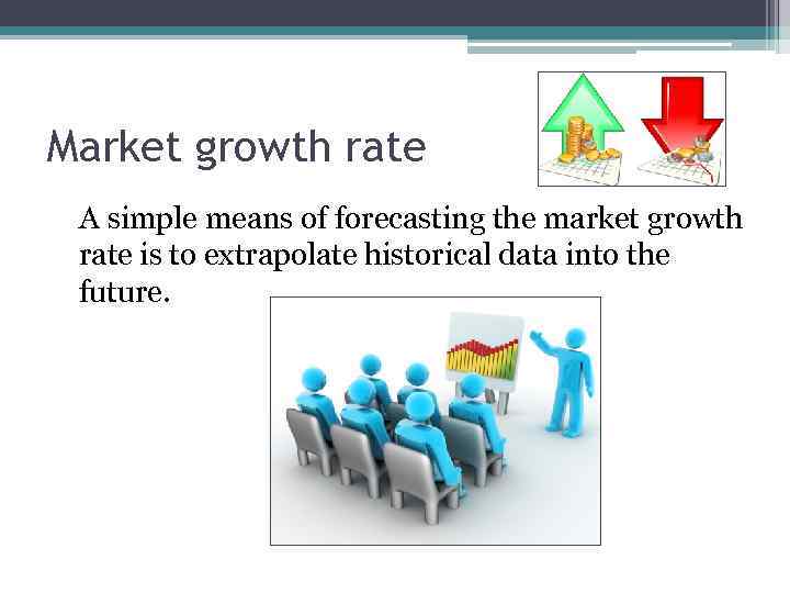 Market growth rate A simple means of forecasting the market growth rate is to