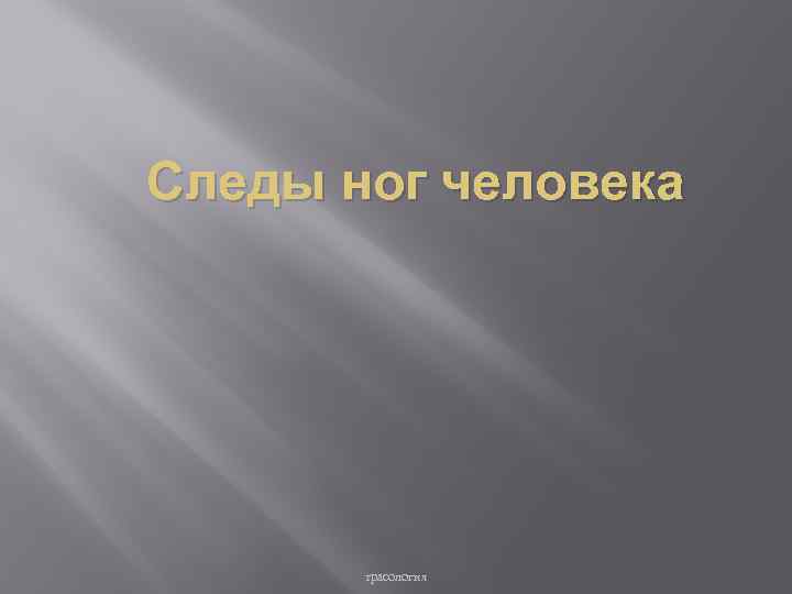 Следы ног человека трасология 