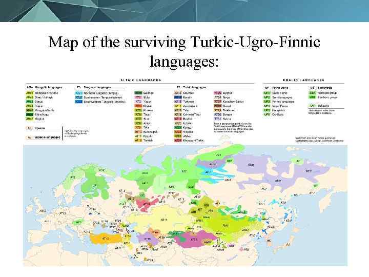 Map of the surviving Turkic-Ugro-Finnic languages: 