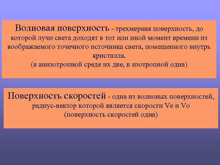 Волновая поверхность - трехмерная поверхность, до которой лучи света доходят в тот или иной