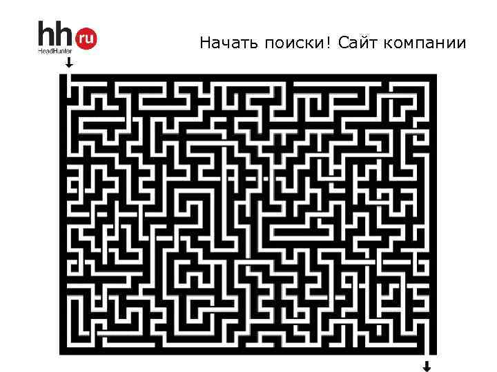 Начать поиски! Сайт компании 