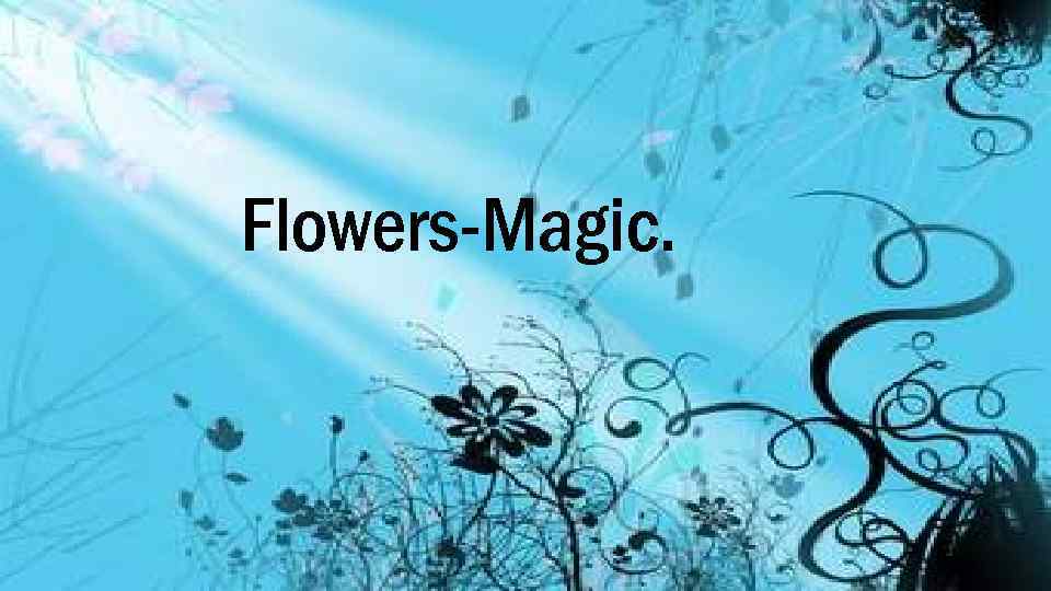 Flowers-Magic. 